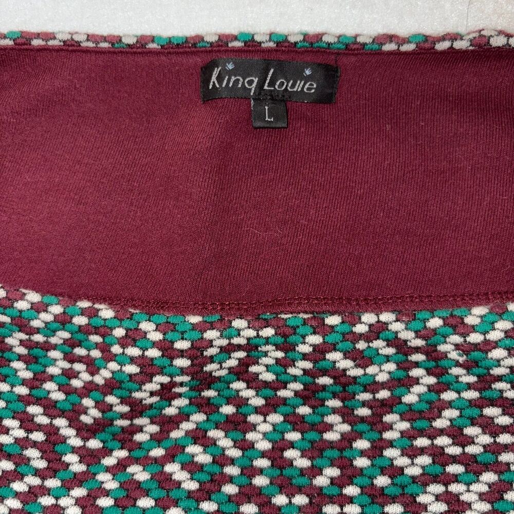 King Louie Skirt Purple/Green/White Midi Skirt, Classic Mardi Gras colors, Large